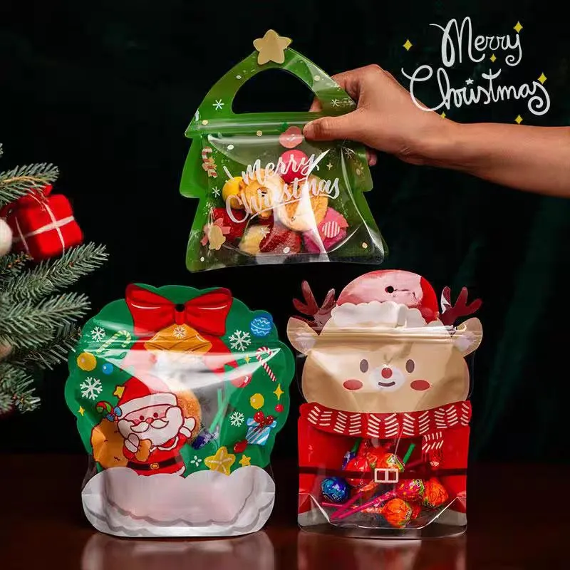 Χριστουγεννιάτικες πλαστικές τσάντες