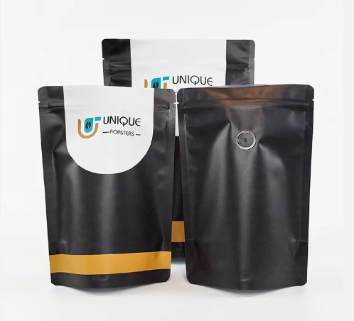 Προσαρμοσμένη συσκευασία Stand Up Coffee Bag Mylar Plastic Bag Τσάντα καφέ με βαλβίδα για καφέ Doypack Συσκευασία για κόκκους και σκόνη